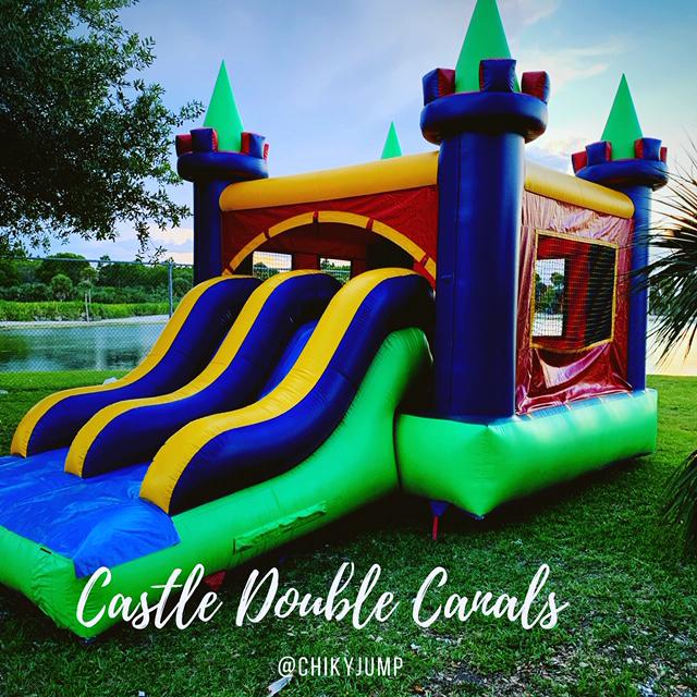 Party Rentals Miami, Castle with slide bounce house, Bounce House Rental